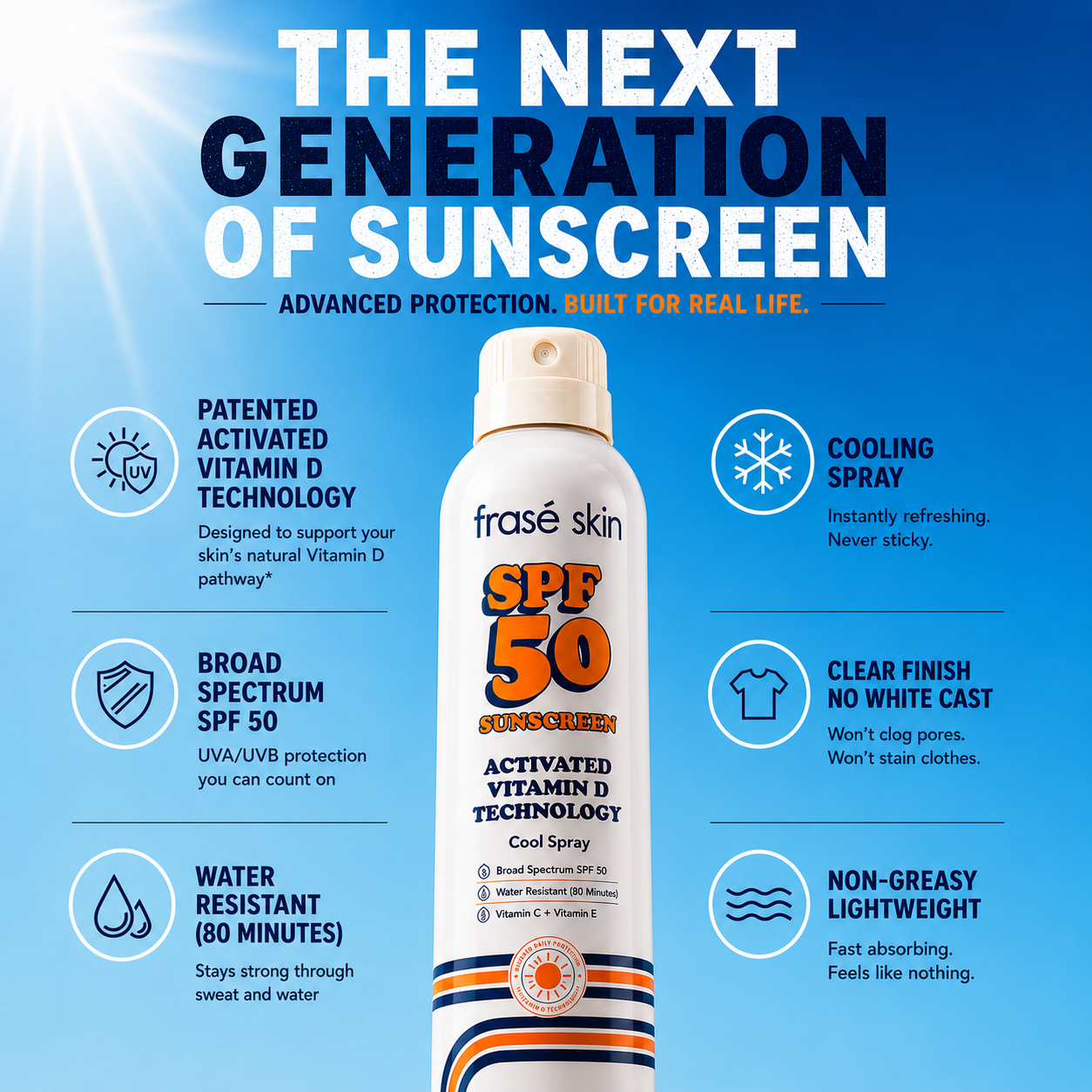 Sunscreen Cool Spray (SPF50)